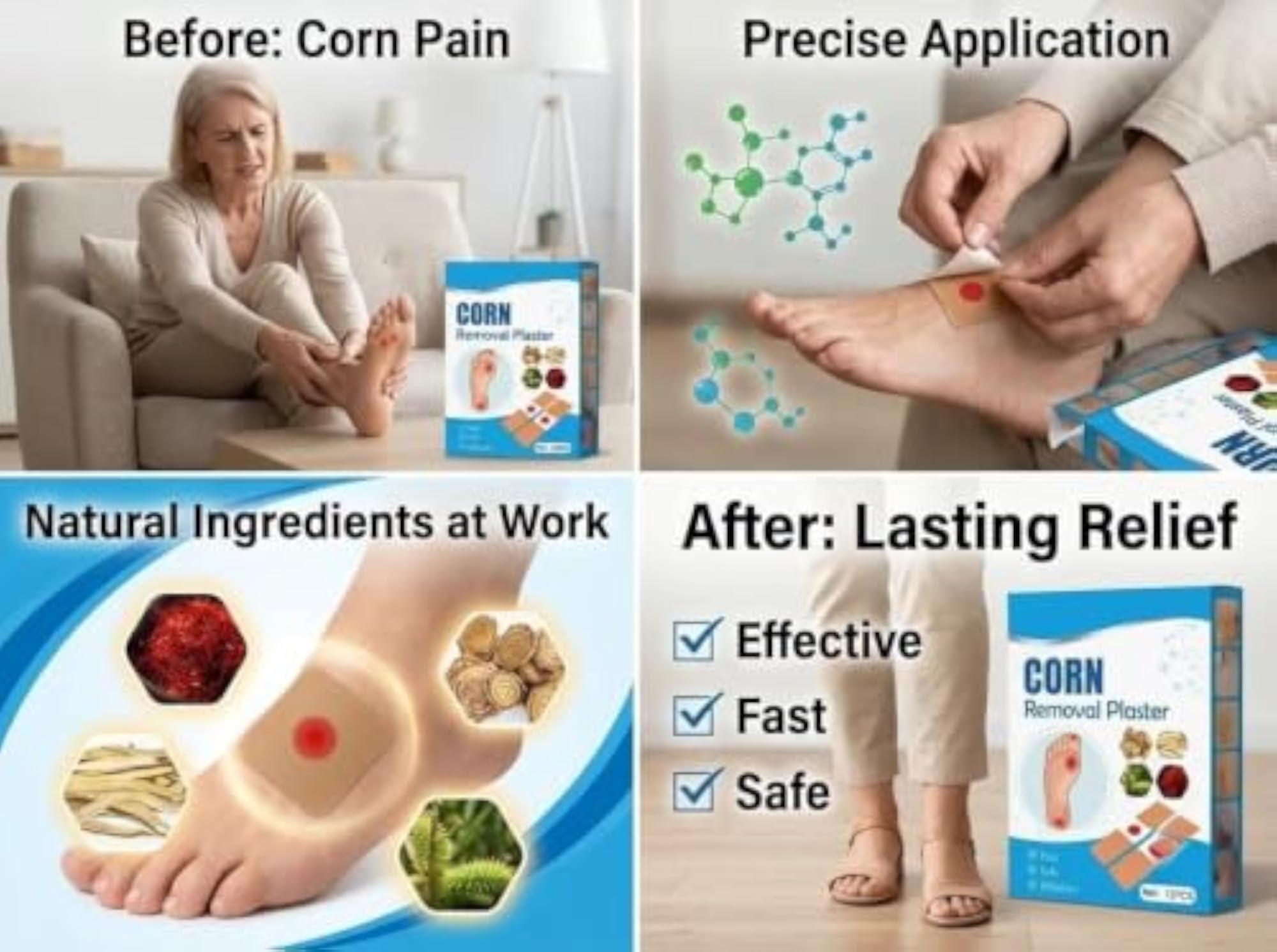 Foot Corn Removal Plaster 12 Pieces